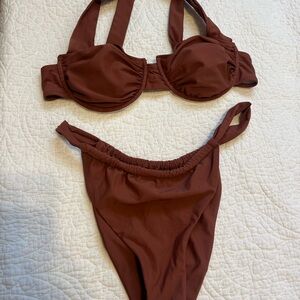 Brown Bikini Set